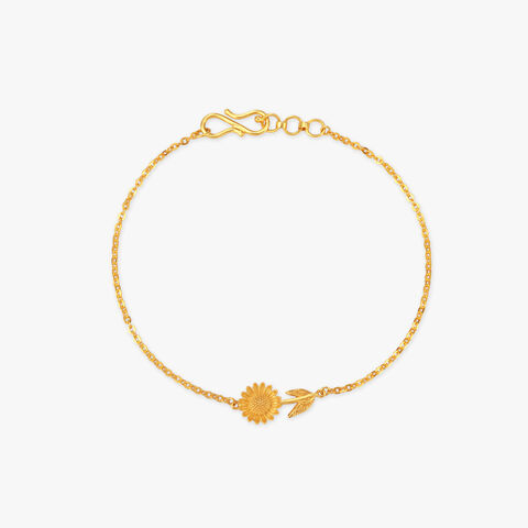 Sunlit Petals Gold Bracelet