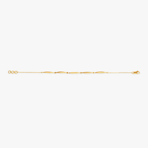 Twisted Rhythm Gold Bracelet