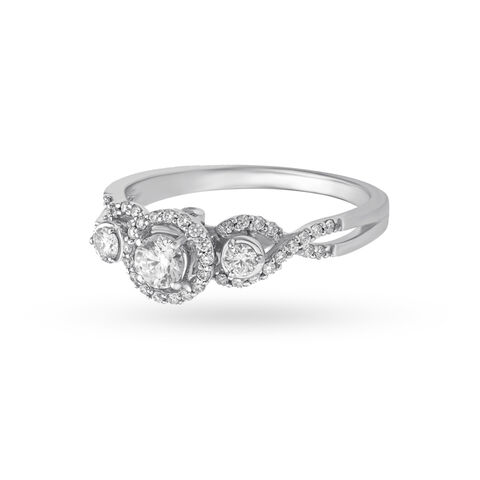 Royal White Gold and Diamond Ring
