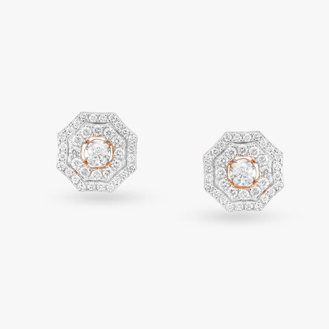 Opulent Diamond Stud Earrings