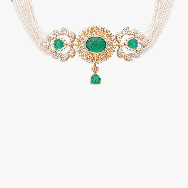 Gleaming Radiant Diamond Necklace,,hi-res image number null