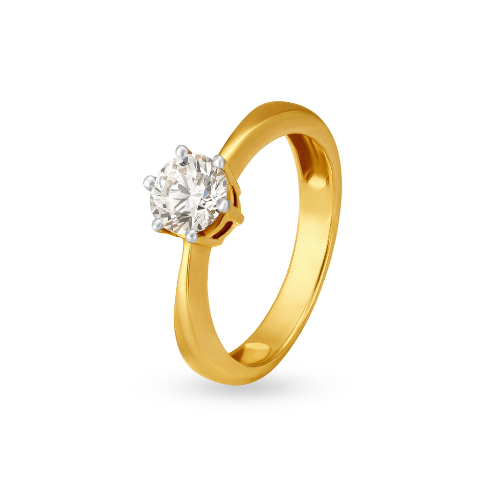 Tanishq Solitaire | Gold and Diamond Solitaire Jewellery