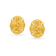 Modern Gold Small Stud Earrings,,hi-res image number null