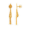Marvelous 22 Karat Yellow Gold Leaf Drops,,hi-res image number null
