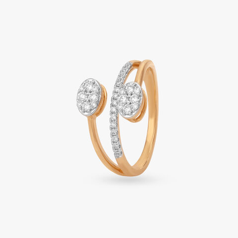 Twin Orbit Diamond Ring