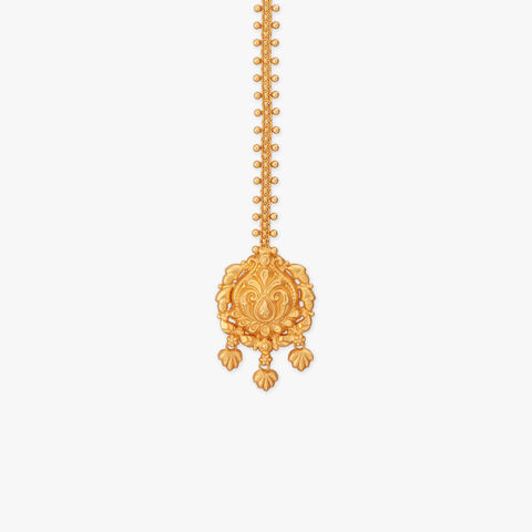 Ornate Bloom Gold Maang Tikka