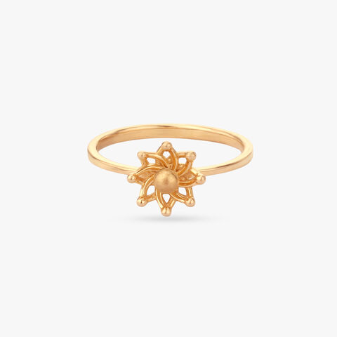 Celestial Rosette Gold Ring
