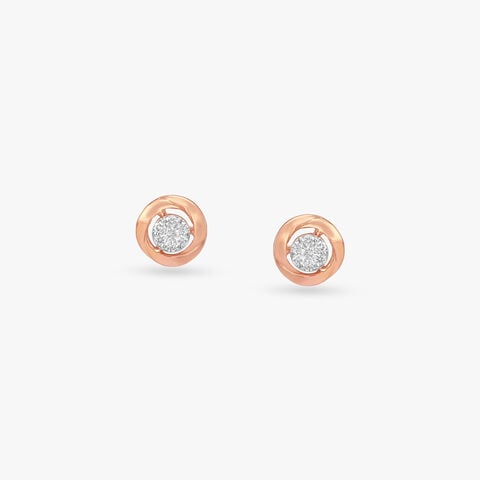 Halo Whisper Diamond Stud Earrings