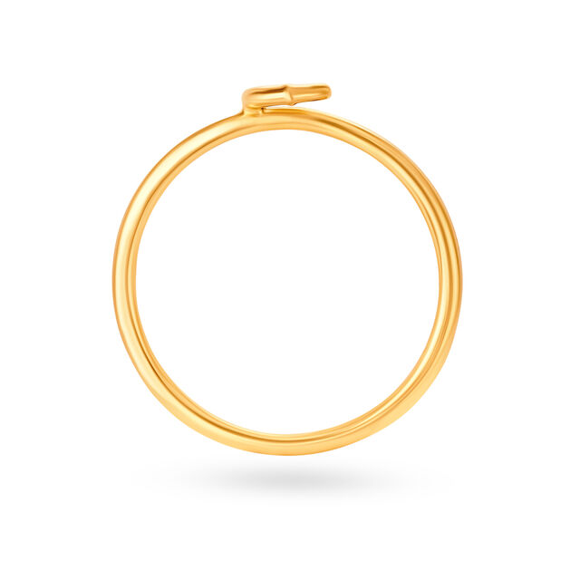 Letter C 14KT Yellow Gold Initial Ring,,hi-res image number null