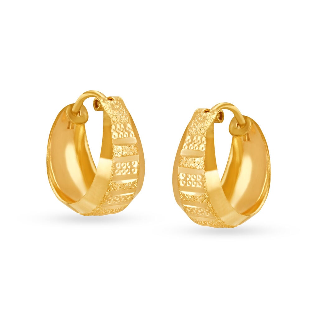 Pin on gold earrings