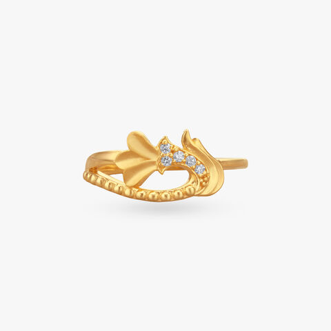 Bloom Curl Gold Ring