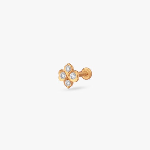 Clover Spark Diamond Nose Pin