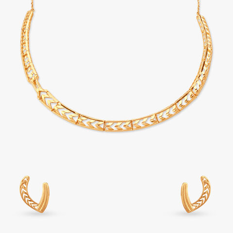 Vibe Vector Gold Necklace Set