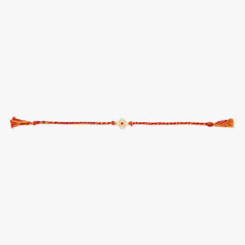 Sacred Bloom Silver Rakhi