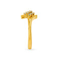 Seraphic 18 Karat Yellow Gold And Diamond Finger Ring,,hi-res image number null