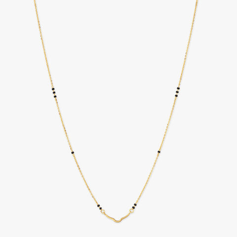 Sculpted Arc Gold Mangalsutra