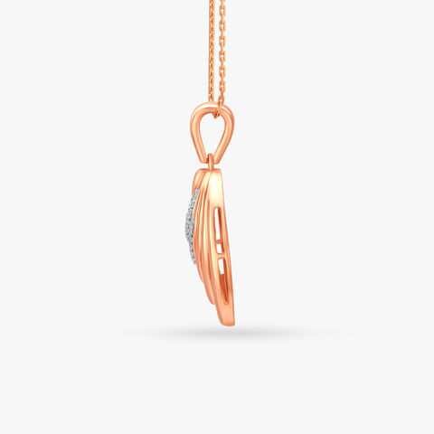 Drape Glint Diamond Pendant