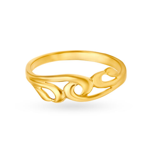 Infinity Twist Gold Finger Ring alternate view 1