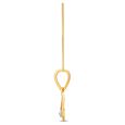 Understated 18 Karat Yellow Gold And Diamond Pendant,,hi-res image number null