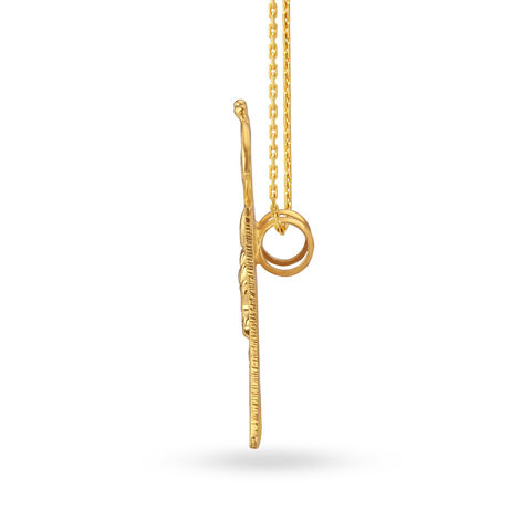 Pious Gold Ethnic Thali Pendant