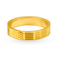Elegant 22 Karat Yellow Gold Geometric Finger Ring,,hi-res image number null
