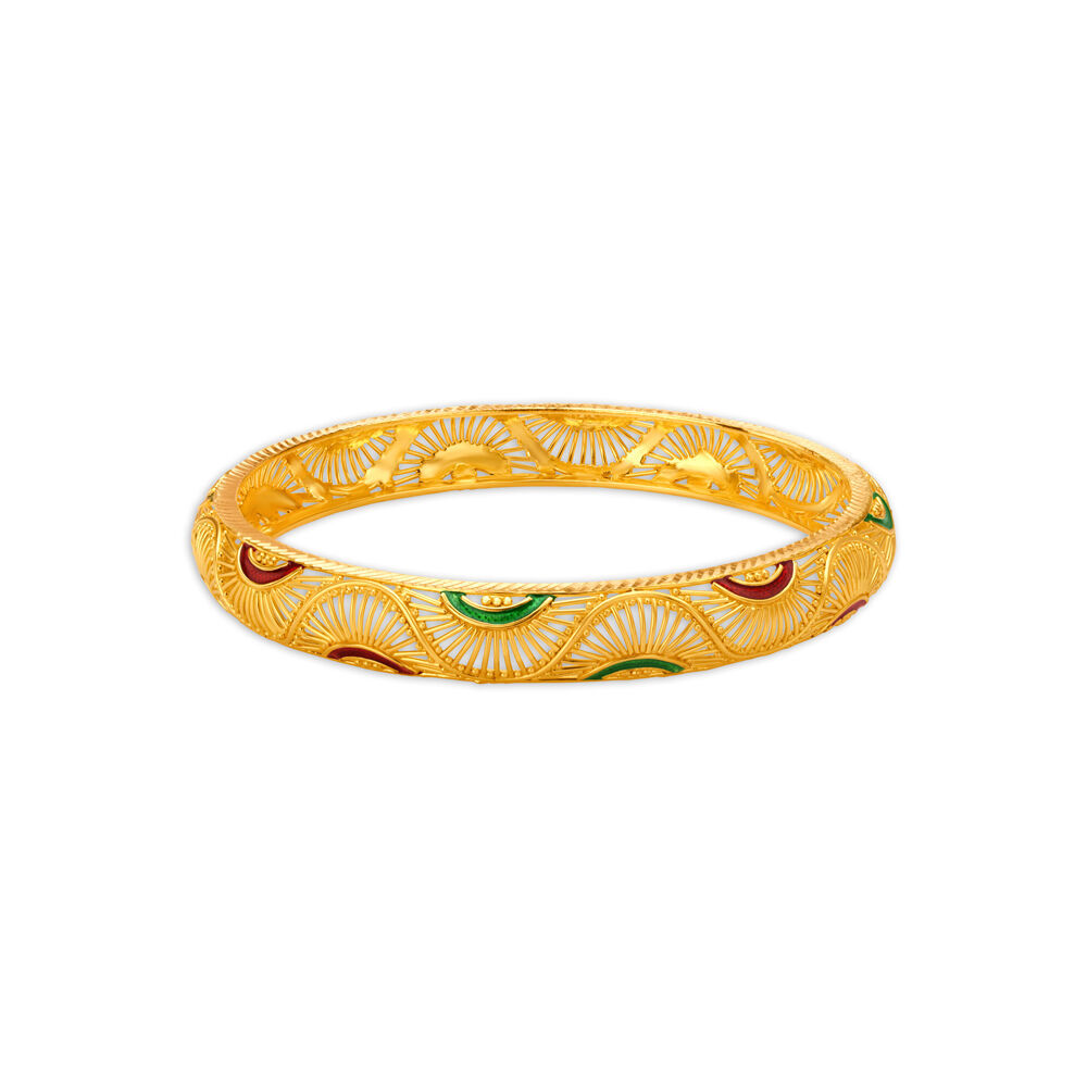 Tanishq gold bangles store set