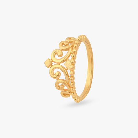 Regal Tiara Gold Ring
