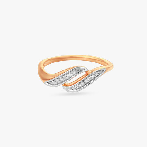 Twin Flame Diamond Finger Ring