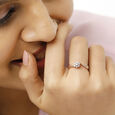 14 KT Dainty Diamond Ring,,hi-res image number null