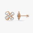 Blooming Flower Diamond Stud Earrings,,hi-res image number null