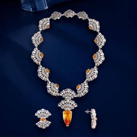 Eternal Ember Diamond Necklace Set