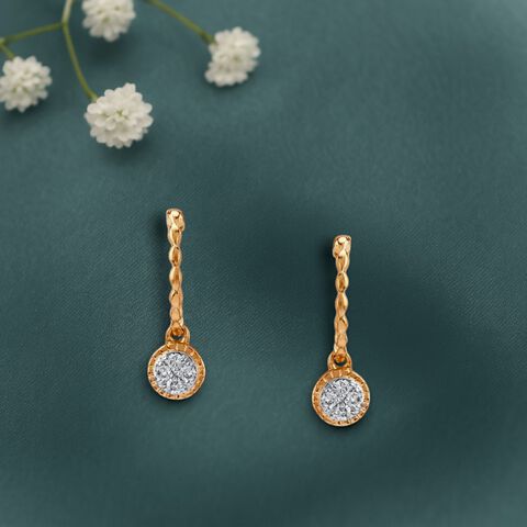 Twilight Twister Diamond Drop Earrings