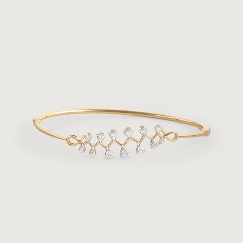 Lippan Elegance Gold & Diamond Bangle