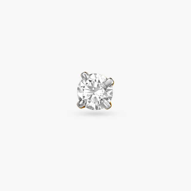 Chic Classy Gold and Diamond Nose Pin,,hi-res image number null
