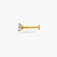 Chic Classy Gold and Diamond Nose Pin,,hi-res image number null