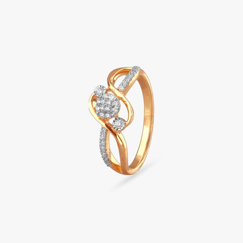 Infinity Swirl Diamond Ring