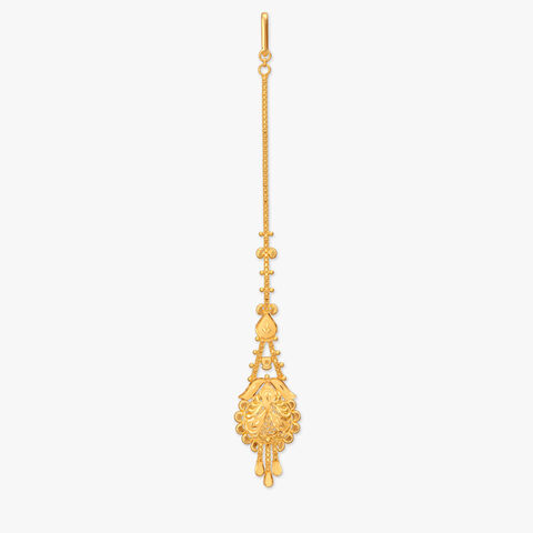 Gilded Bloom Gold Maang Tikka