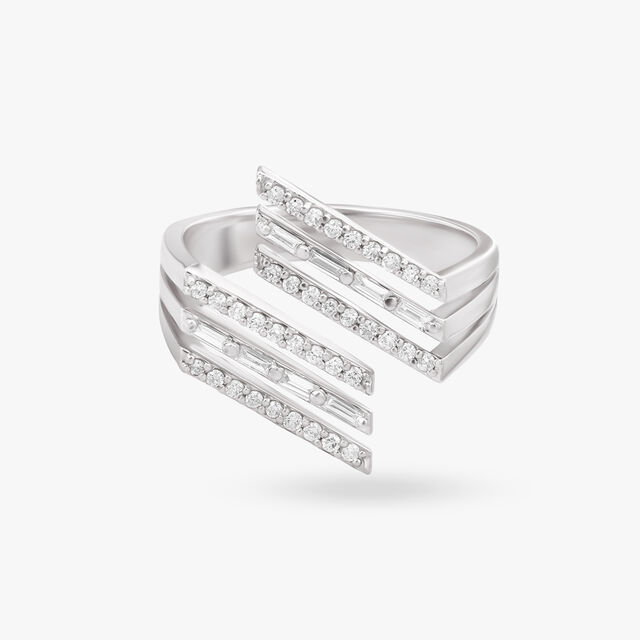Infinity Sparkle Diamond Open Finger Ring for Men,,hi-res image number null