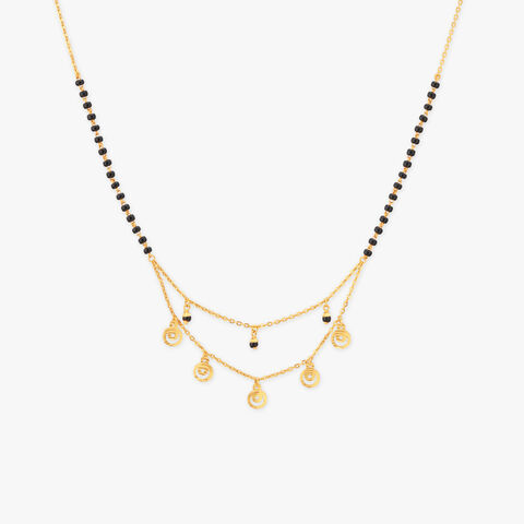 Cascade Charm Gold Mangalsutra