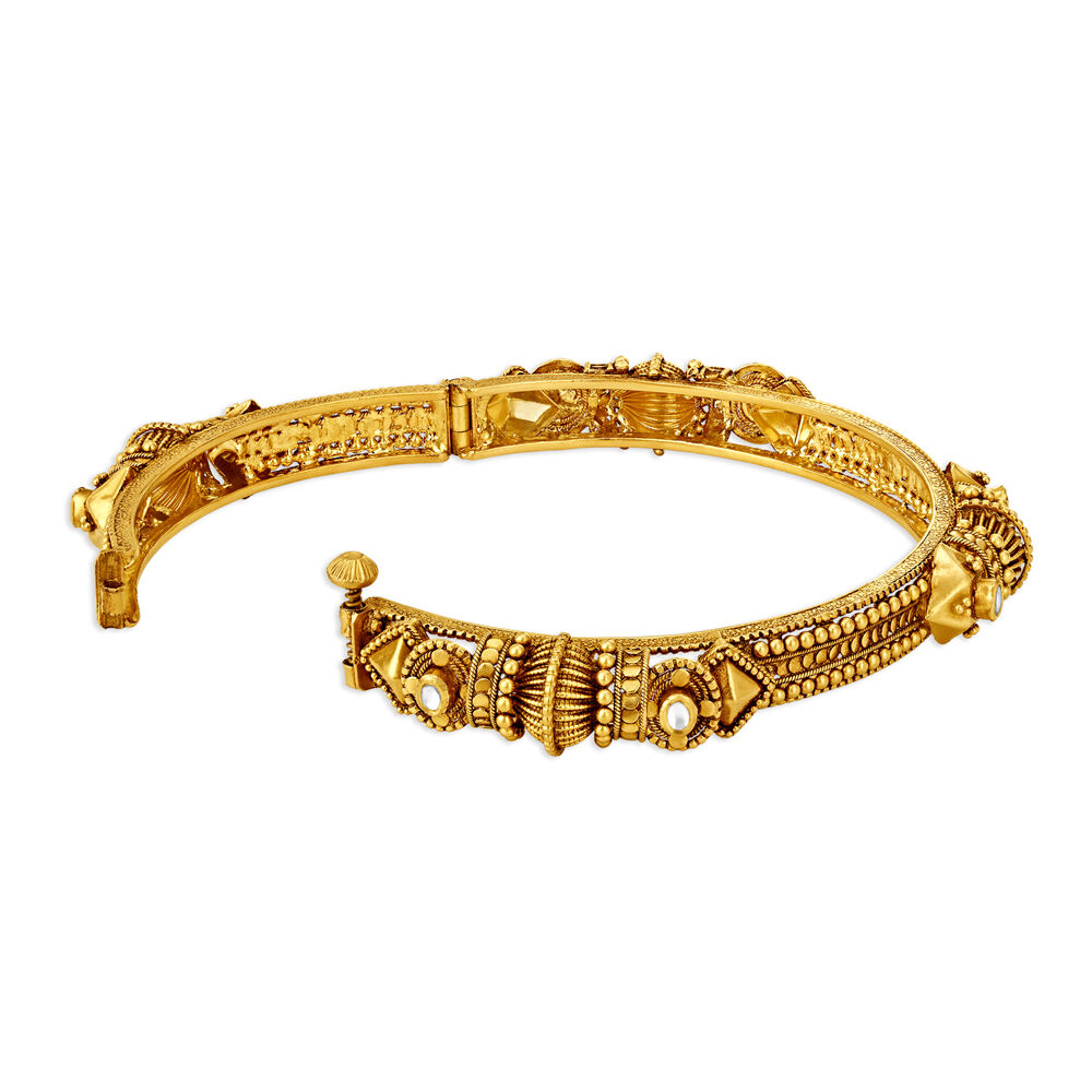 Buy Mia By Tanishq Nature's Finest Gold Glimmering Harmony Bangle Online At  Best Price @ Tata CLiQ