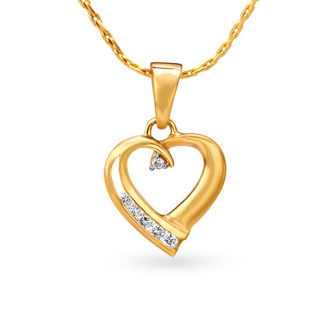 Lovely Heart Diamond Pendant
