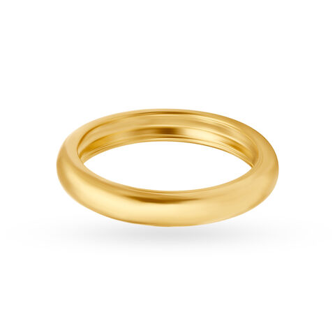 Classic 22 Karat Yellow Gold Band Style Finger Ring