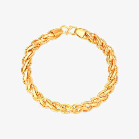 Unique Style Link Gold Bracelet For Men