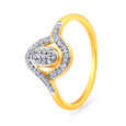 Stunning Gold and Diamond FInger Ring,,hi-res image number null