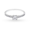 Sleek Stunning Diamond Solitaire Look Finger Ring,,hi-res image number null