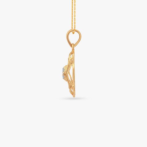 Grace Curve Diamond Pendant