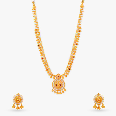Regal Shrine Gold Necklace Set
