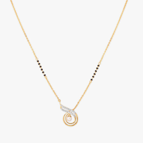 Radiant Swirl Diamond Mangalsutra