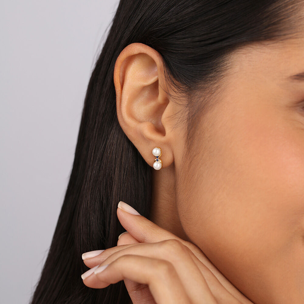 Tanishq sapphire new arrivals earrings