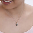 18 KT Yellow Gold Geometric Glow Diamond Pendant with Chain,,hi-res image number null